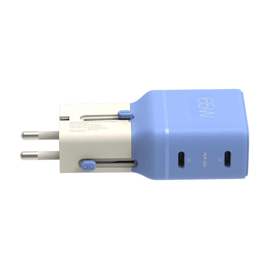 beclad. Universal 65W Travel Charger (2-Port)